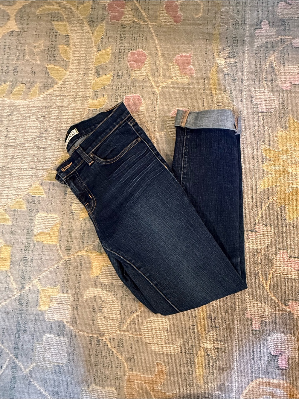 J Brand Low Rise Pencil Leg Skinny Jeans Dark Ink Wash‎ Size 28